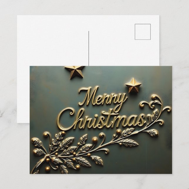 Carte Postale Joyeux Noël (Devant / Derrière)