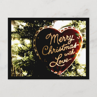 Carte Postale Joyeux Noël avec amour|