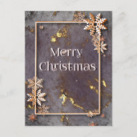 Joyeux Noël avec profondeur et cristaux de neige