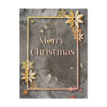 Joyeux Noël avec profondeur et cristaux de neige