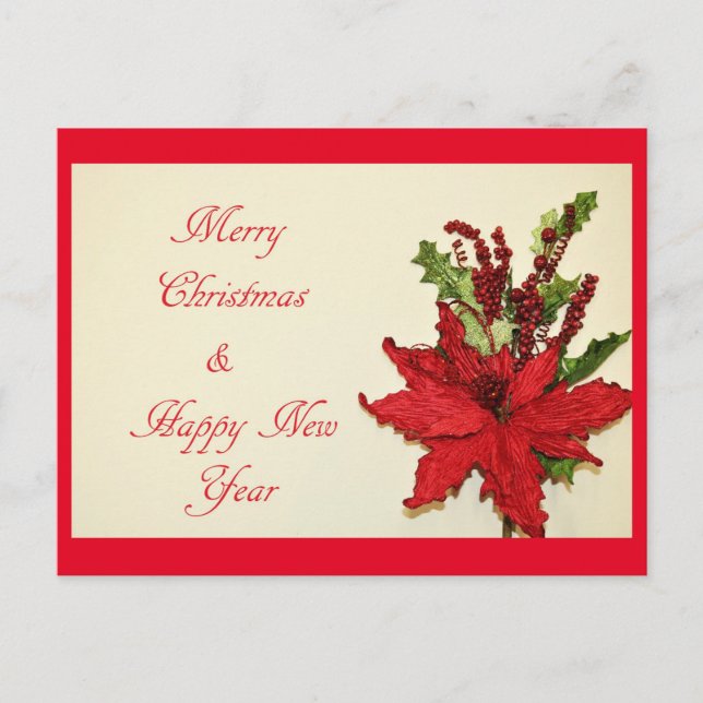 Carte Postale Joyeux Noël, Bonne Année, (Devant)