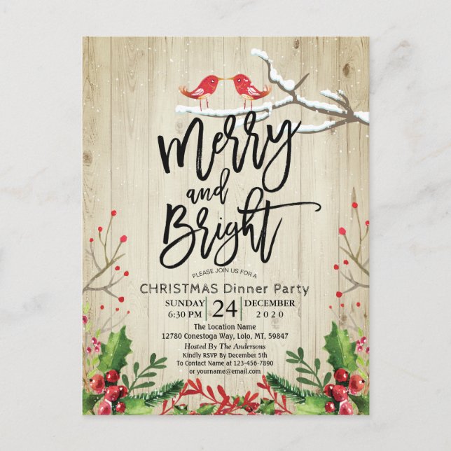 Carte Postale Joyeux Noël Bonne année Fête Père Noël (Devant)