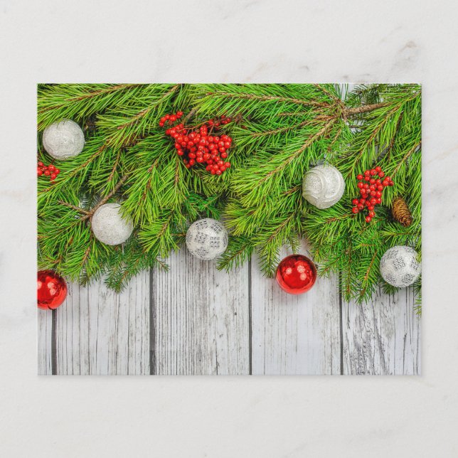 Carte Postale Joyeux Noël | Bonnes Fêtes (Devant)