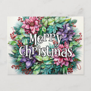 Carte Postale Joyeux Noël Bonnes Fêtes à Tous
