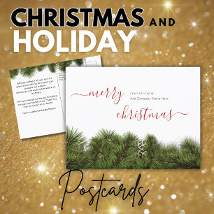 Carte Postale Joyeux Noël, Cher Client