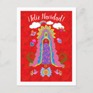 Carte Postale Joyeux Noël Dame de Guadalupe 