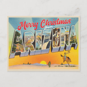 Carte Postale Joyeux Noël de Arizona vintage