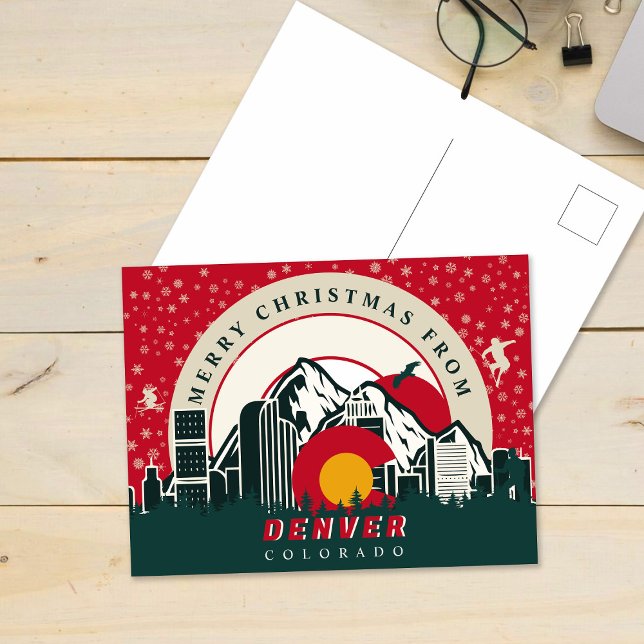 Carte Postale Joyeux Noël De Denver Colorado Souvenirs (Créateur téléchargé)