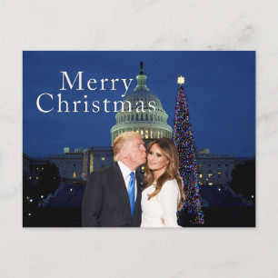 Carte Postale Joyeux Noël de Donald et Melania
