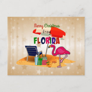 Carte Postale Joyeux Noël de Floride