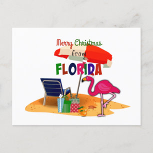 Carte Postale Joyeux Noël de Floride