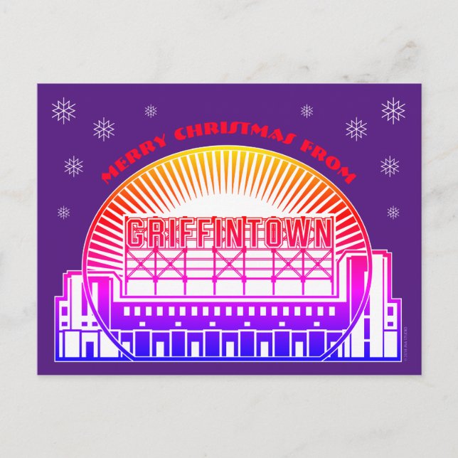 Carte Postale Joyeux Noël De Griffintown Postcard (Devant)