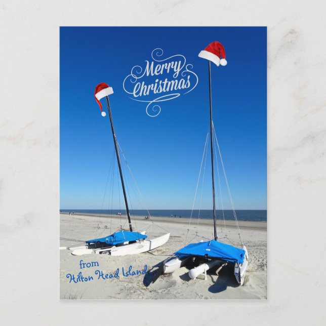 Carte Postale Joyeux Noël de Hilton Head Island Coastal (Devant)