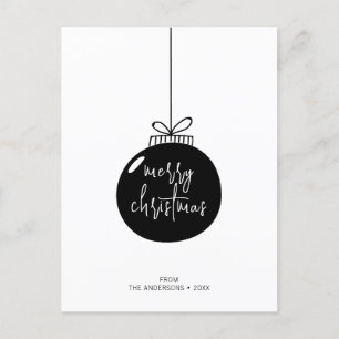 Carte Postale Joyeux Noël de Noël moderne