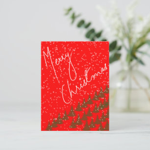 Carte Postale Joyeux Noël Dessiné à la Main