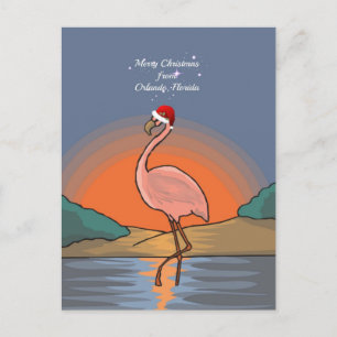 Carte Postale Joyeux Noël d'Orlando, Floride