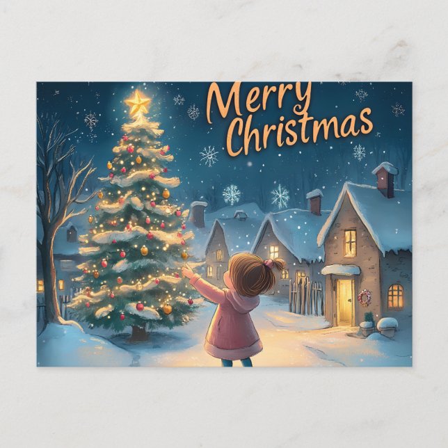 Carte postale "Joyeux Noël" du village (Devant)