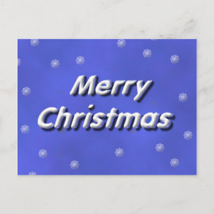 Carte postale Joyeux Noël en 3D