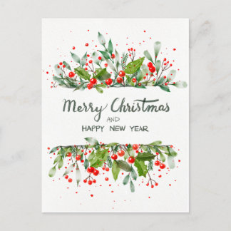 CARTE POSTALE JOYEUX NOËL ET BONNE ANNÉE