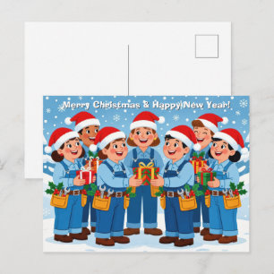 Carte Postale Joyeux Noël et Bonne Année !