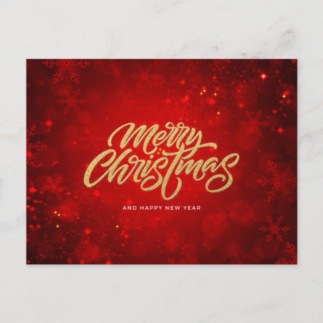 Carte Postale Joyeux Noël et Bonne Année (Devant)