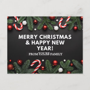 Carte Postale Joyeux Noël et Bonne Année