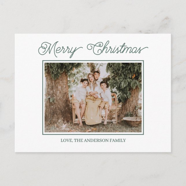 Carte Postale Joyeux Noël Festif Et Lumineux  (Devant)