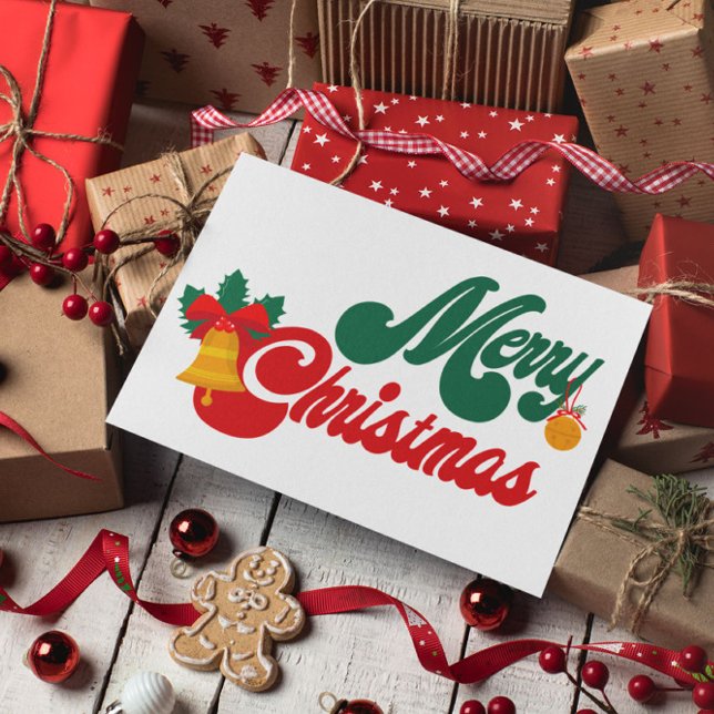 Carte Postale Joyeux Noël Groovy  (Créateur téléchargé)