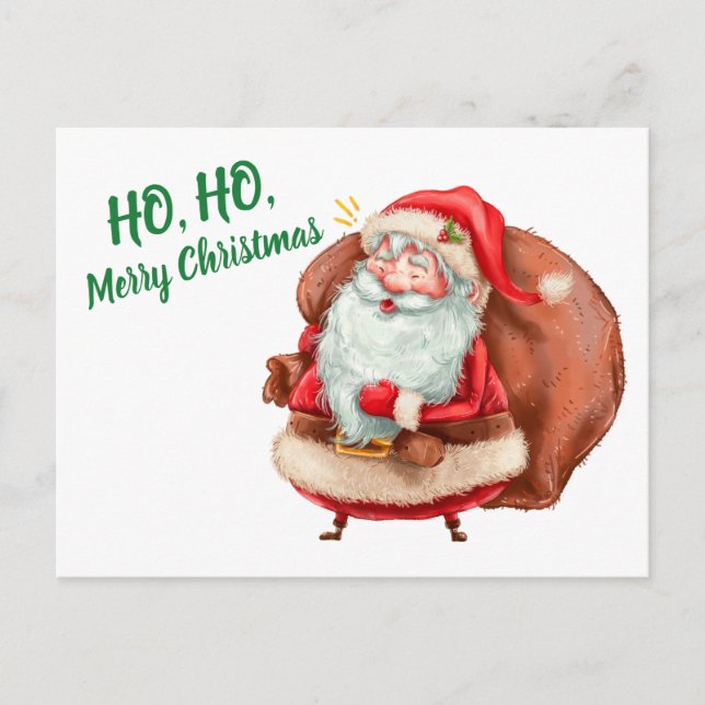 Carte Postale Joyeux Noël Ho Ho (Devant)