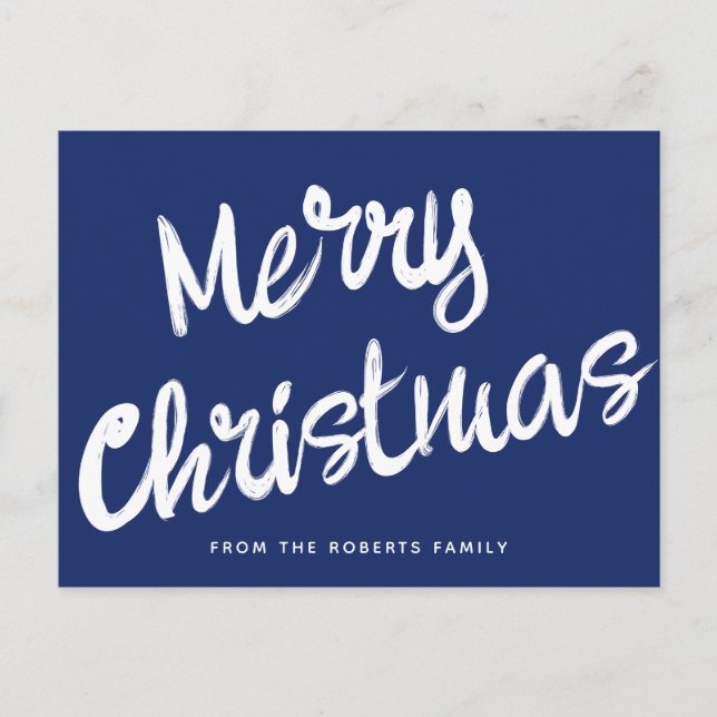 Carte Postale Joyeux Noël moderne écriture gras   (Devant)