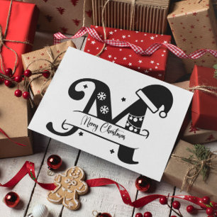 Carte Postale Joyeux Noël moderne minimaliste