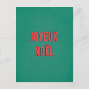 Carte Postale Joyeux Noel - Noël français traditionnel