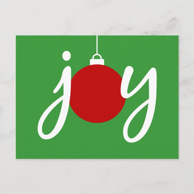 Carte postale Joyeux Noël Ornament (Devant)