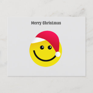 Carte postale Joyeux Noël Père Noël Emoji Holiday