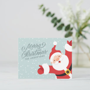 Carte Postale Joyeux Noël Père Noël joyeux   