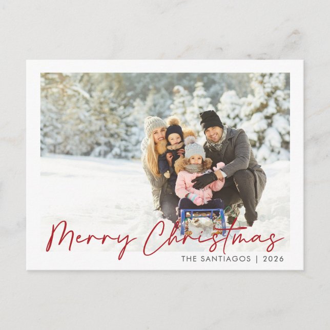 Carte postale Joyeux Noël photo de Noël (Devant)
