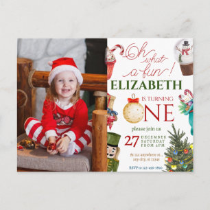 Carte Postale Joyeux Noël Quelle Amusement Premier Anniversaire