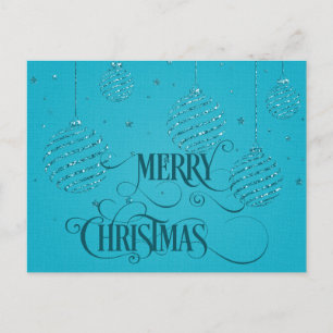 Carte Postale Joyeux Noël Script Noël 
