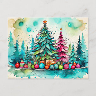 Carte Postale Joyeux Noël, tout le monde