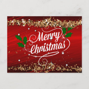 Carte Postale Joyeux Noël, un design festif