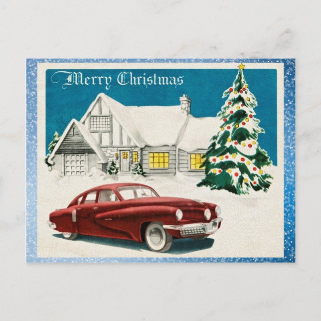 Carte Postale Joyeux Noël vintage (Devant)