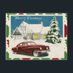 Carte Postale Joyeux Noël vintage<br><div class="desc">Vintage,  antique,  la carte de Xmas. Attribution à TuckDB Postcards.</div>