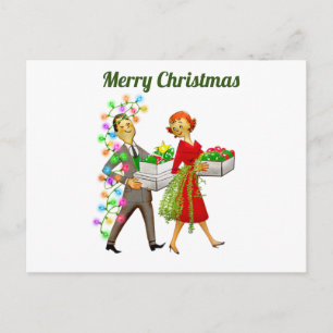 Carte Postale Joyeux Noël Vintage