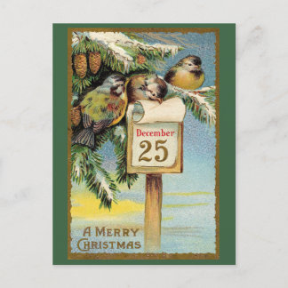 Carte Postale Joyeux Noël vintage