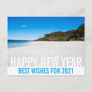 Carte Postale Joyeux Nouvel An Australie Beach Paysage Paradise