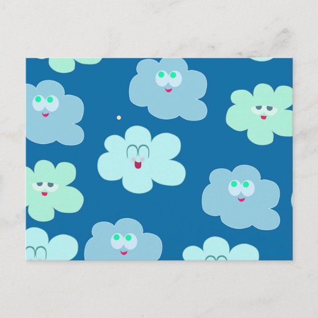 Carte Postale Joyeux nuages (Devant)