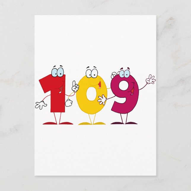 Carte Postale Joyeux numéro 109 (Devant)