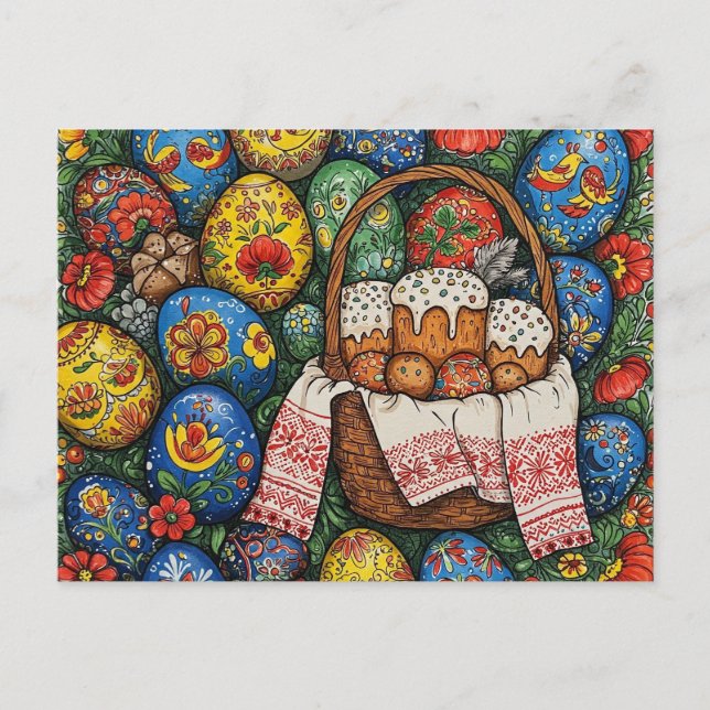 Carte Postale Joyeux Pâques (Devant)