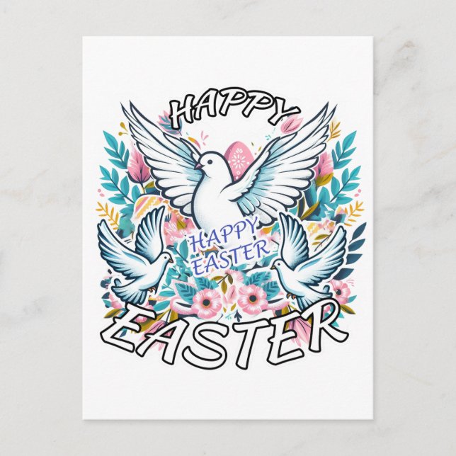 Carte Postale Joyeux Pâques (Devant)
