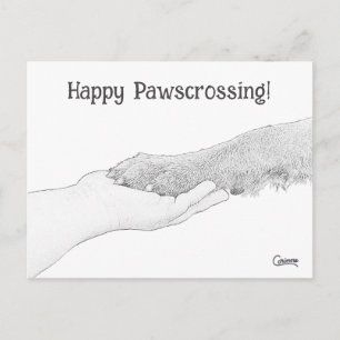 Carte Postale Joyeux Pawscrossing ! -Carte postale